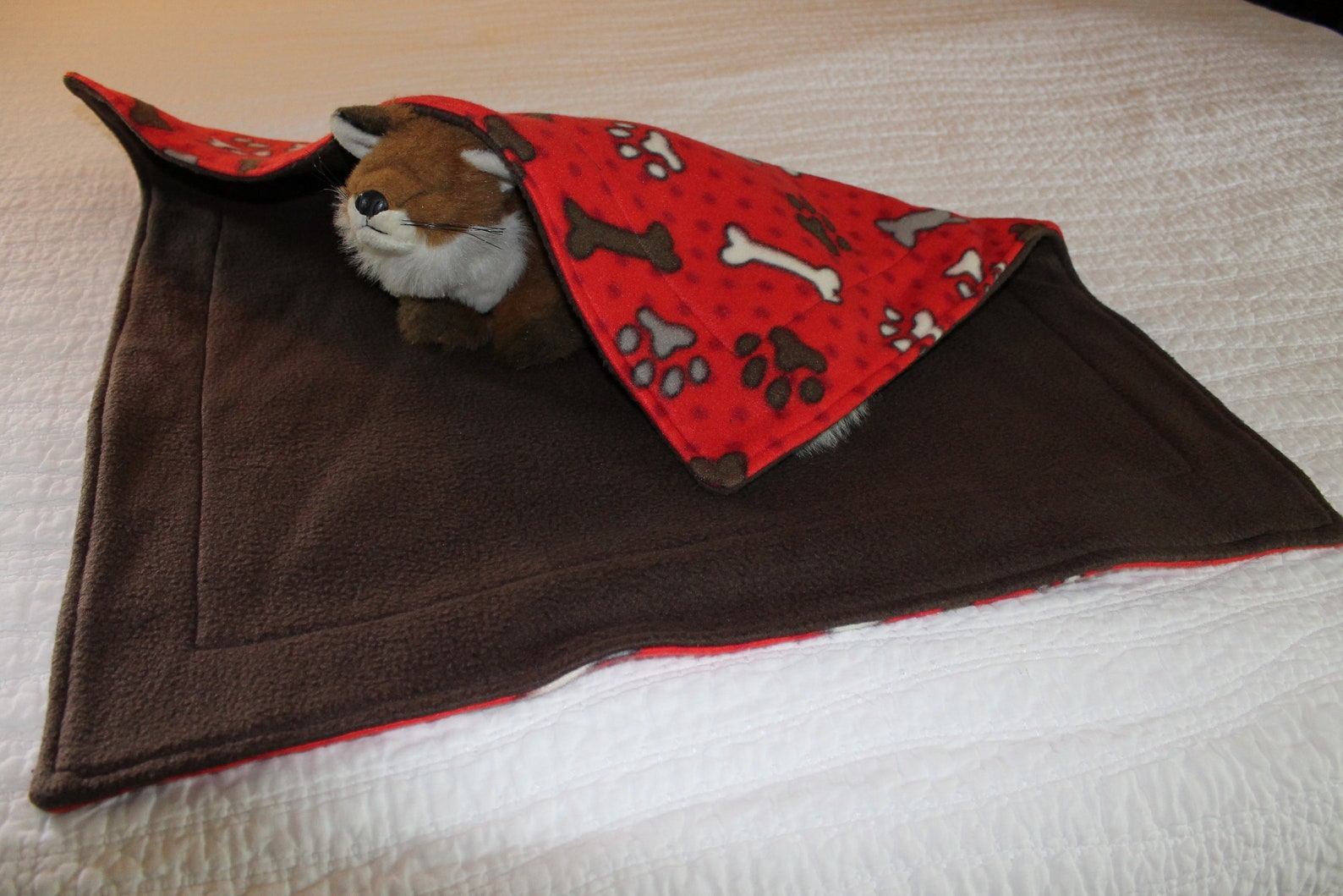 Polar Fleece Dog Blanket Crate Mat Crate Rug Red Dog Blanket Etsy
