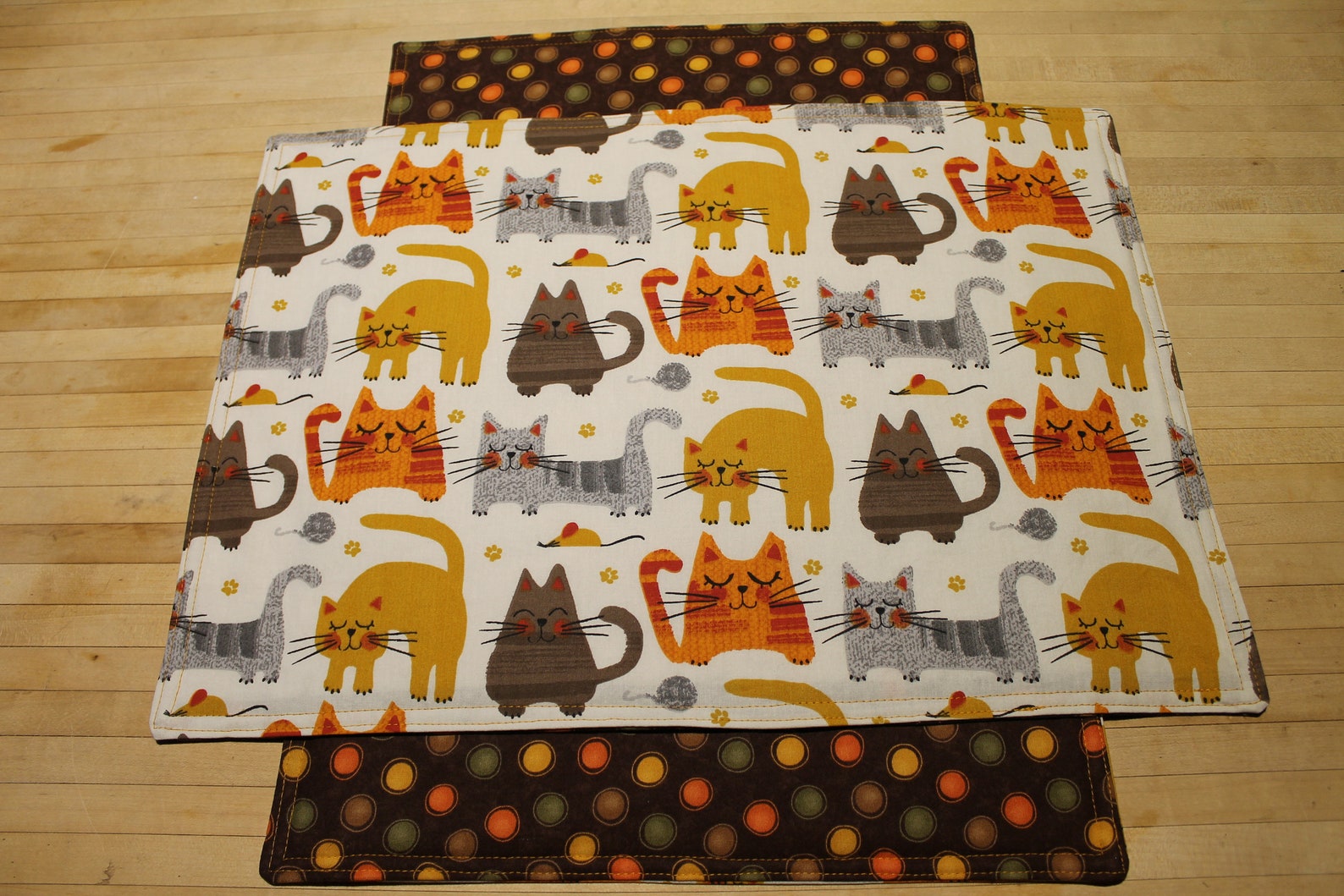 Cat Placemat Feeding Station Mat Placemat Colorful Etsy