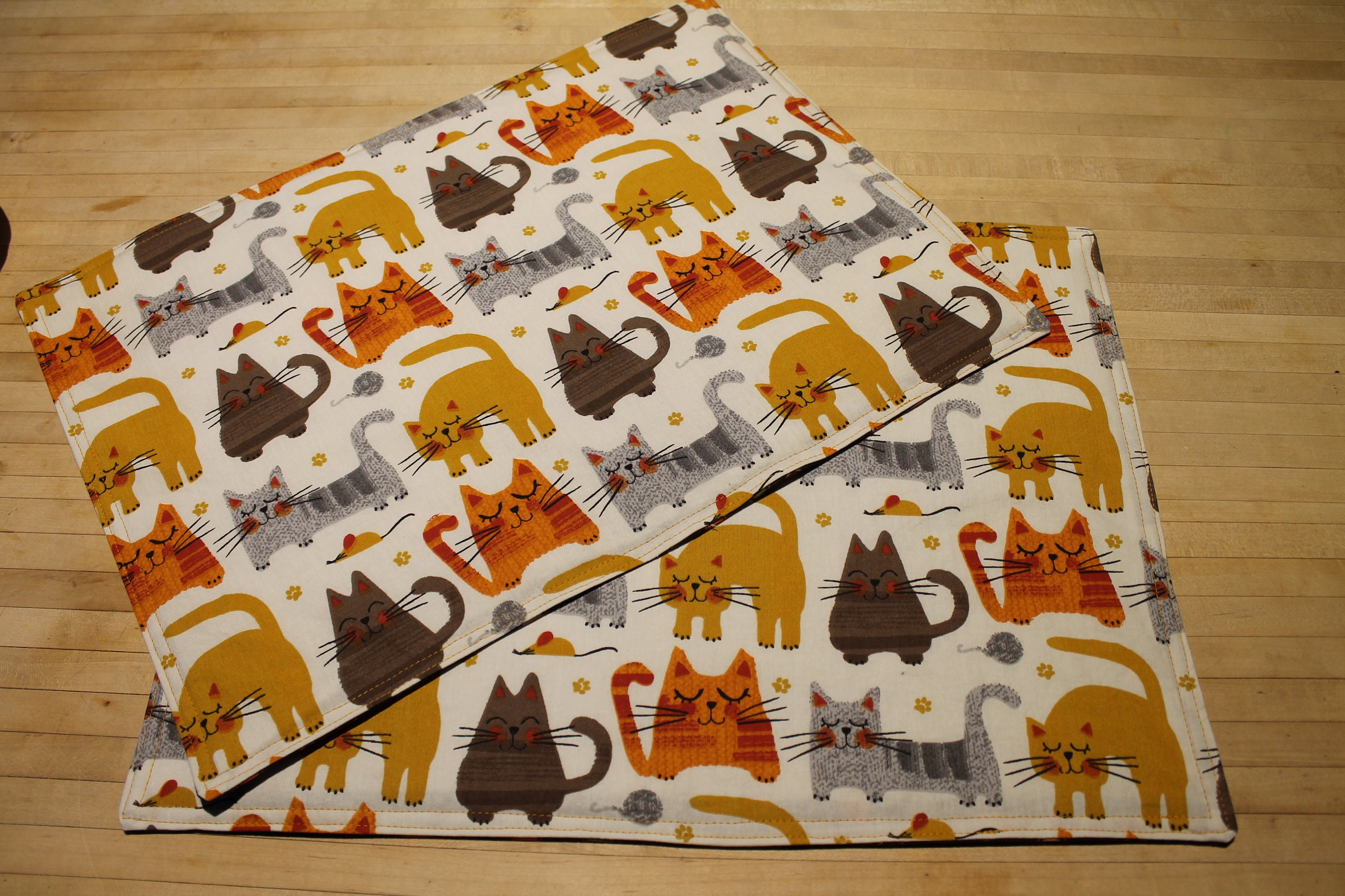 Cat Placemat Feeding Station Mat Placemat Colorful Etsy