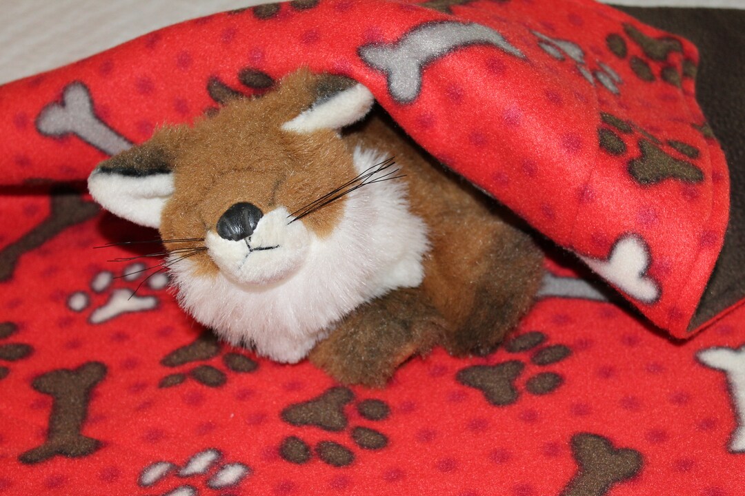 Polar Fleece Dog Blanket Crate Mat Crate Rug Red Dog Blanket Etsy