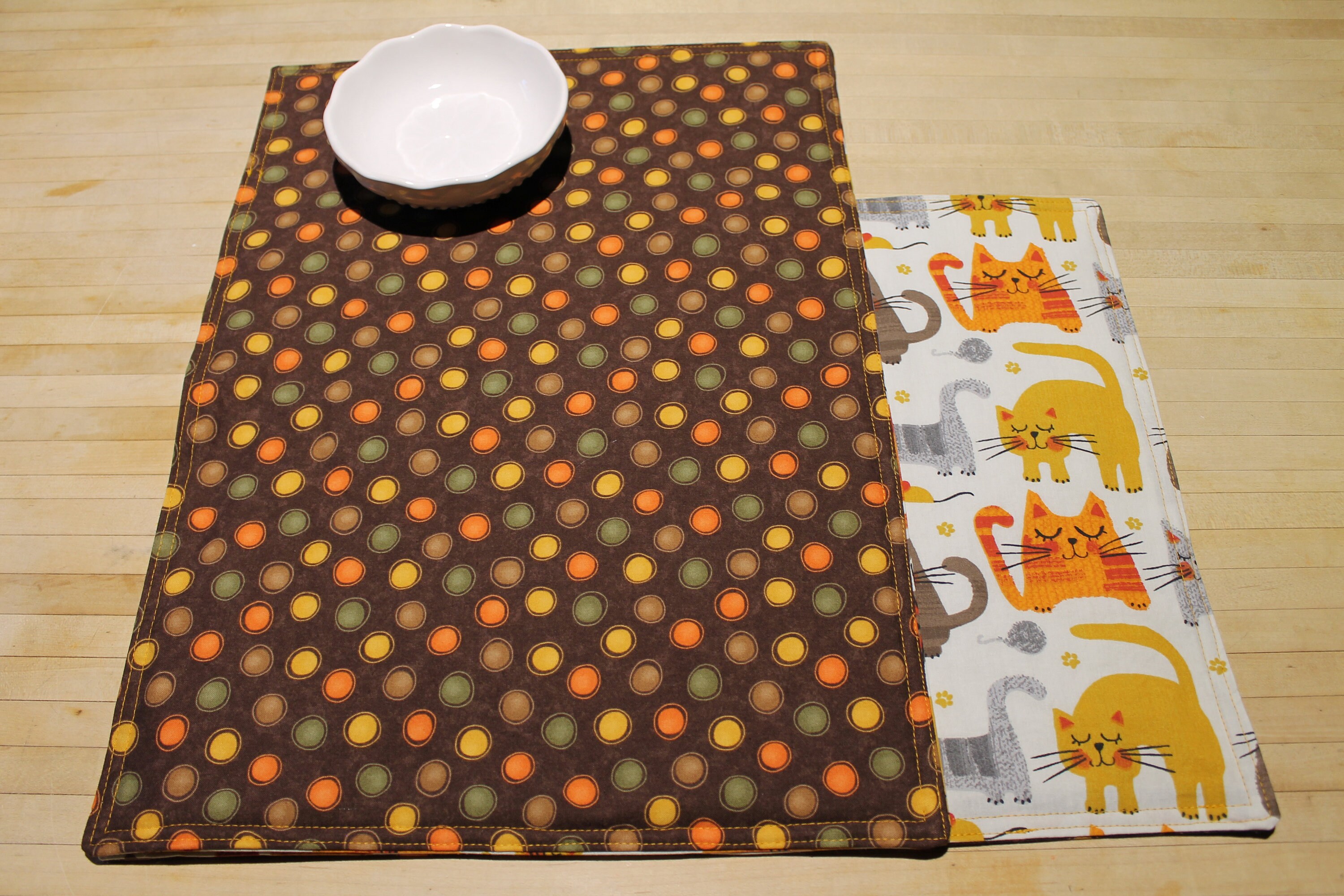 Cat Placemat Feeding Station Mat Placemat Colorful Etsy