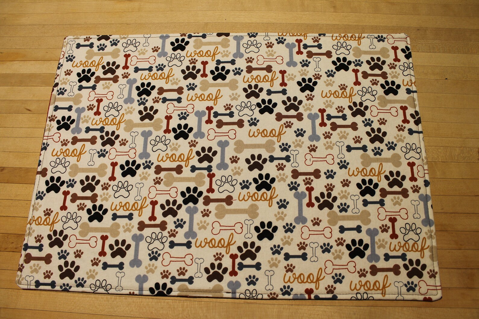Placemat Dogs Red Feeding Station Mats Dog Placemat Dog Pet Etsy