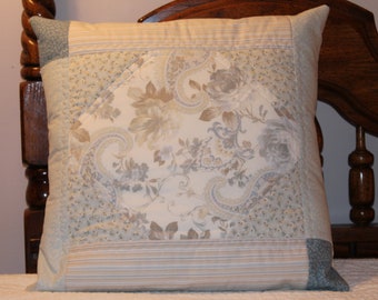 Pillow Cover Shabby Chic Pillow cover Sofa pillow Decorative pillow Throw Pillow Blue Pillow