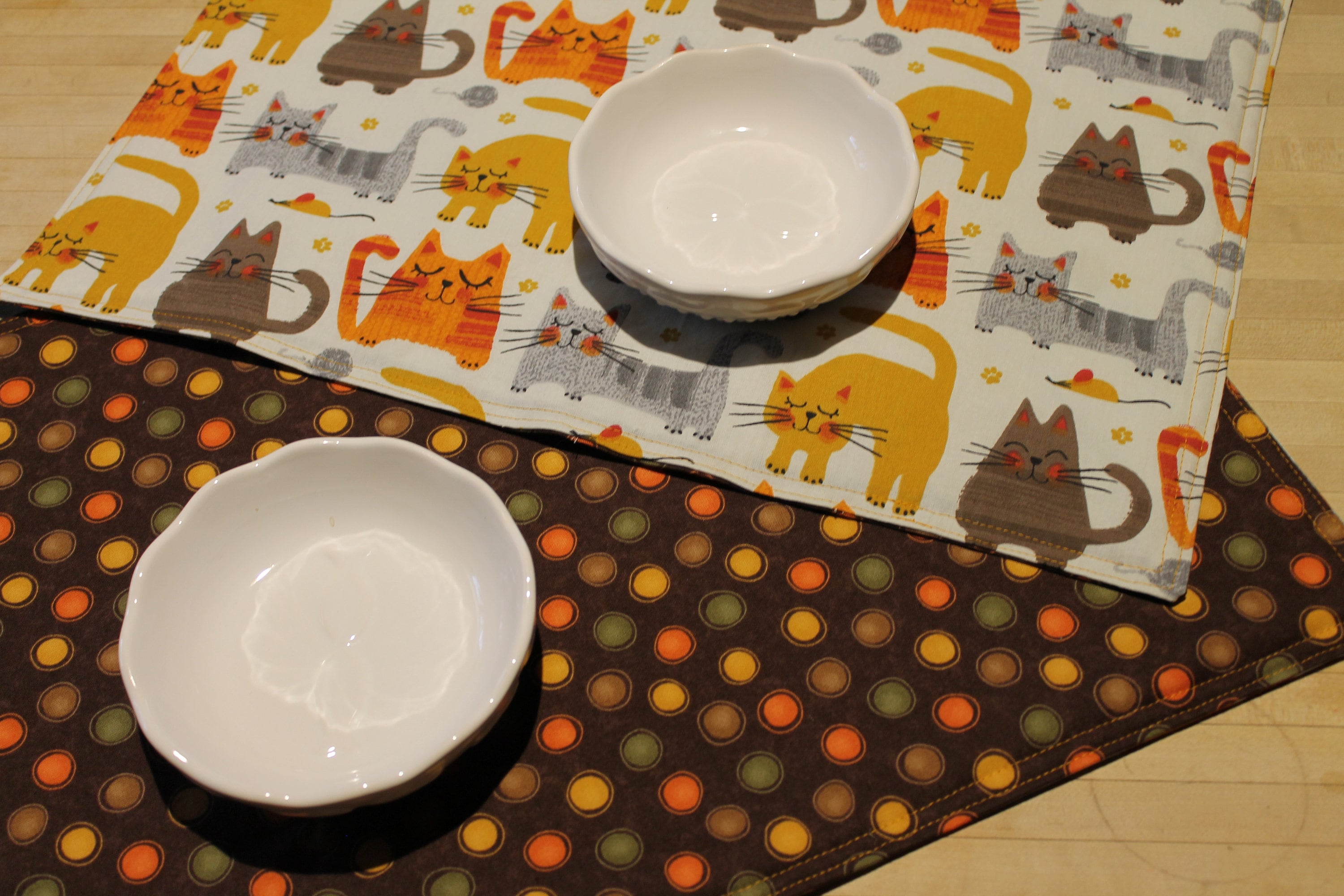 Cat Placemat Feeding Station Mat Placemat Colorful Etsy