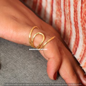 Arthritis finger splint for lateral deviation adjustable sterling silver 925 or bronze, for EDS