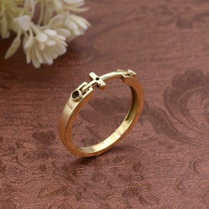 14K Solid Gold Criss Cross Ring, 925 Sterling Silver Criss Cross Ring, X Ring, Stackable Rings, Valentine&#39;s Day Gift, Christmas Gift