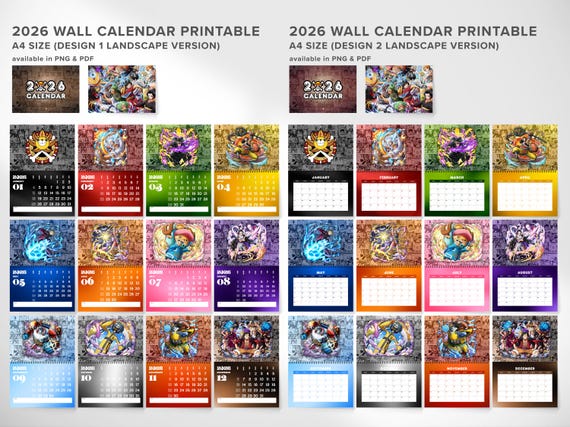 ONE PIECE CALENDAR 2026大判 ONE PIECE 2026 Calendar A2 420mm × 594mm CL-012 The Straw Hat Crew