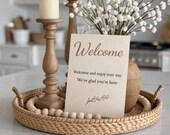 Airbnb Guest Printable Sign | Neutral Entryway Wall Art | Modern Home Decor