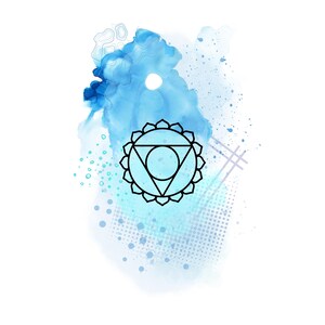 Throat Chakra Digital Art Print