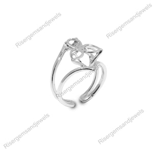 Handmade Sterling Silver Flower Ring: Statement Jewelry Gift