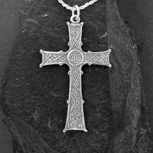 Sterling Silver Vicking Cross Pendant on Sterling Silver Chain.