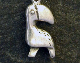 Sterling Silver North West Indian Design Raven Pendant on a Sterling Silver Chain.