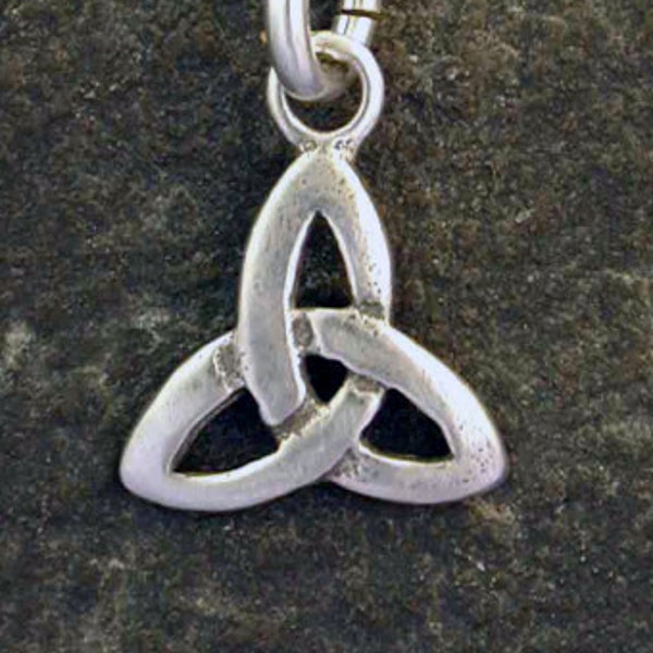 Sterling Silver Celtic Triad Pendant on a Sterling Silver Chain
