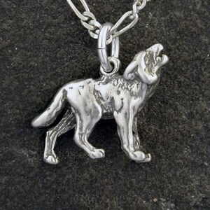 Sterling Silver Wolf on a Sterling Silver Chain