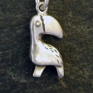 Sterling Silver North West Indian Design Raven Pendant on a Sterling Silver Chain.