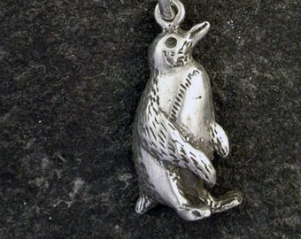 Sterling Silver Penguin Pendant on a Sterling Silver Chain