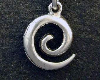 Sterling Silver Celtic Spiral Pendant on a Sterling Silver Chain.