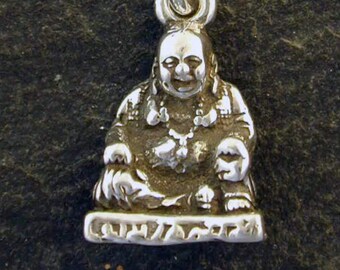 Sterling Silver Budha Pendant on Sterling Silver Chain.