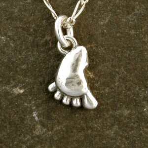 Sterling Silver Foot Pendant on a Sterling Silver Chain