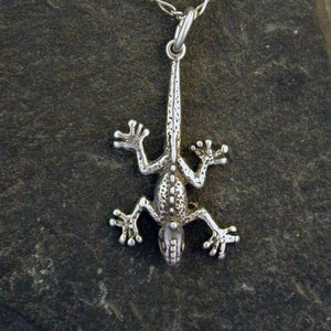 Sterling Silver Iguana Pendant on a Sterling Silver Chain