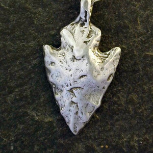 Sterling Silver Arrowhead Pendant on a Sterling Silver Chain.