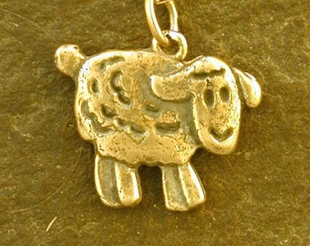 14K Gold Lamb pendant on a 14K Gold Chain.