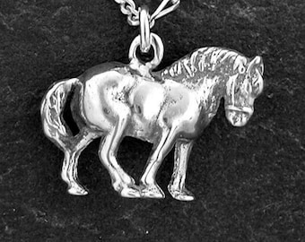 Sterling Silver Horse Pendant on a Sterling Silver Chain