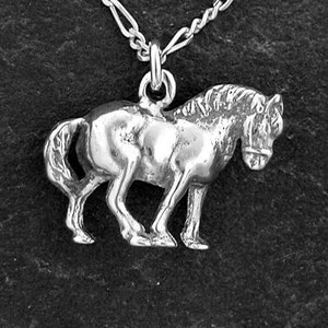 Sterling Silver Horse Pendant on a Sterling Silver Chain