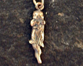 14K Gold Tiny Otter Pendant on a 14K Gold Chain