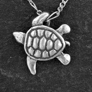Sterling Silver Original Sea Turtle on a Sterling Silver Chain
