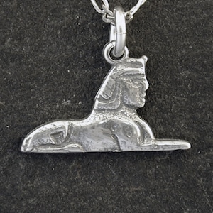 Sterling Silver Sphinx Pendant on a Sterling Silver Chain