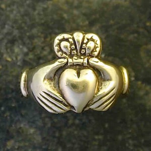 14K Gold  Claddagh Irish Wedding Ring