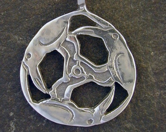 Sterling Silver Crow Pendant on a Sterling Silver Chain.