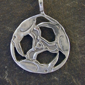 Sterling Silver Crow Pendant on a Sterling Silver Chain.