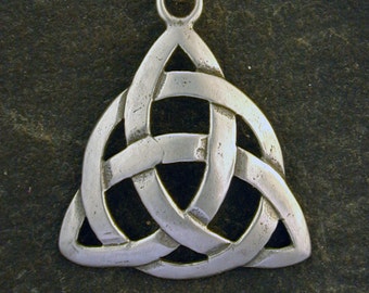 Sterling Silver Celtic Triad Pendant on a Sterling Silver Chain