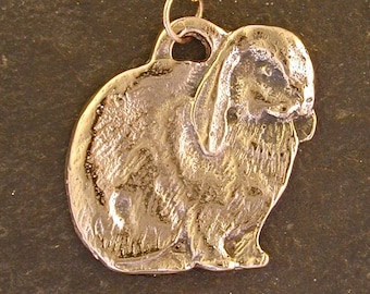 14K Gold Rabbit Bunny Hare Pendant on a 14K Gold Chain.