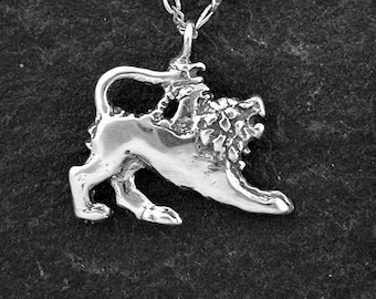 Sterling Silver Original Chimera Pendant on a Sterling Silver Chain.