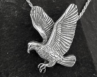 Sterling Silver Eagle Pendant on a Sterling Silver Chain