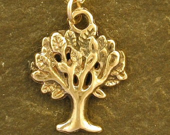 14K Gold Tree of Life Pendant on a 14K Gold Chain