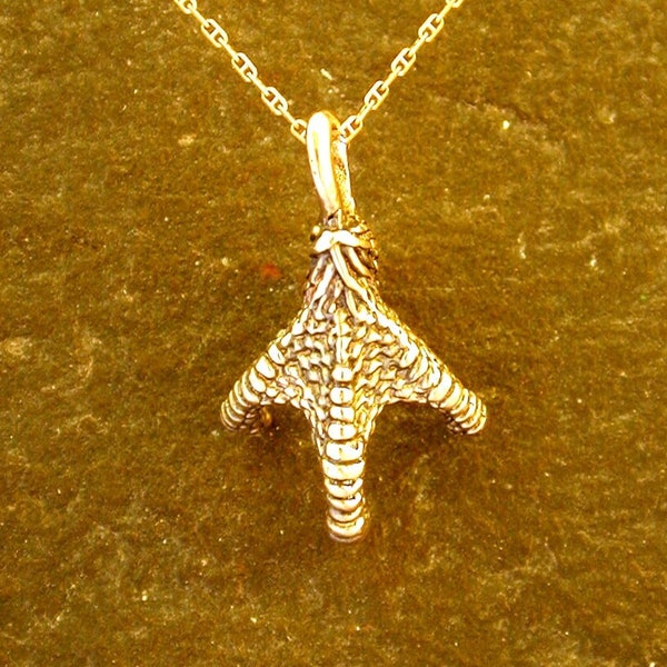 14K Gold Talon Pendant on a 14K Gold Chain.