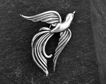 Sterling Silver Phoenix Brooch