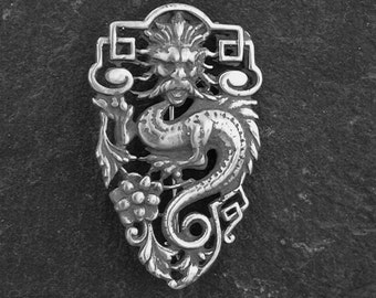 Sterling Silver Chinese Dragon Brooch