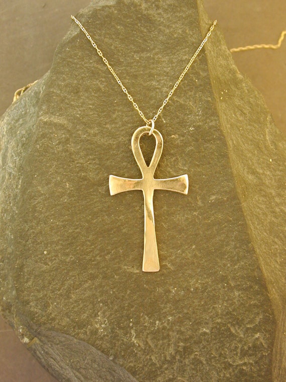 14k gold ankh sale pendant