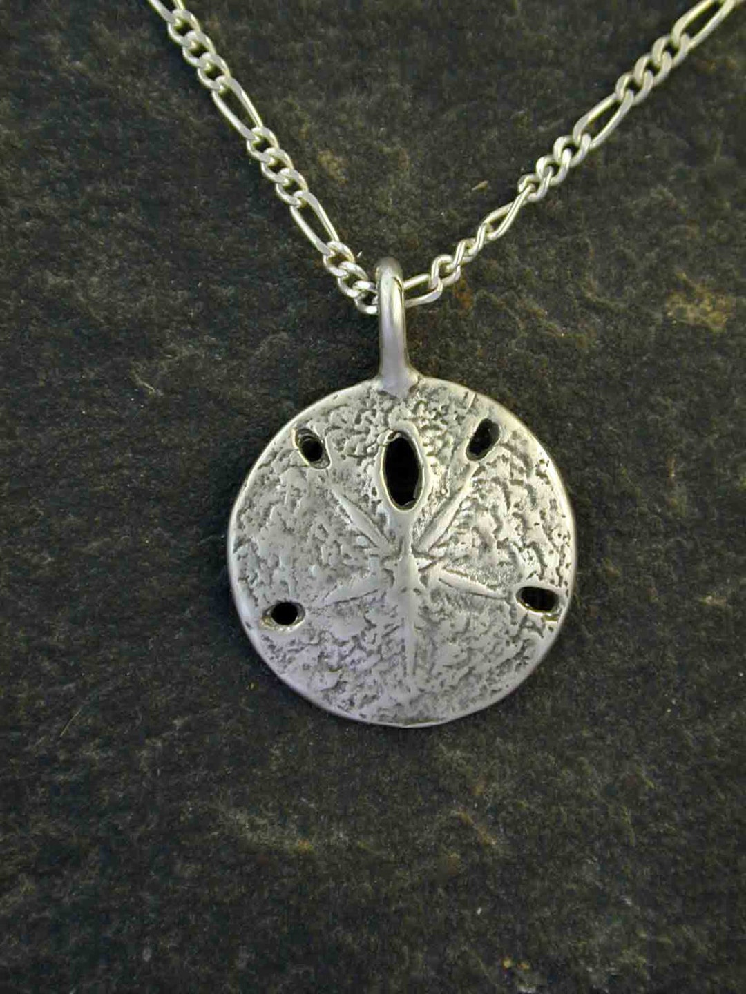Sterling Silver Sand Dollar Pendant on a Sterling Silver Chain - Etsy