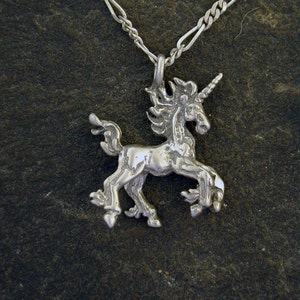Sterling Silver Unicorn Pendant on a Sterling Silver Chain