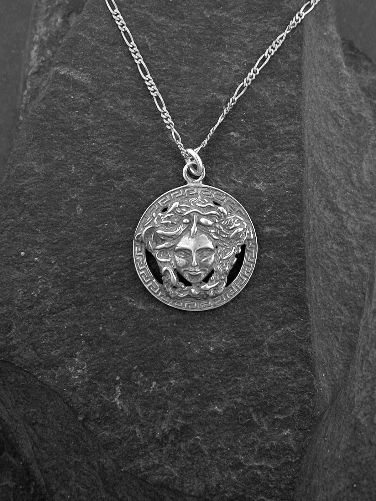 Silver medusa pendant sale