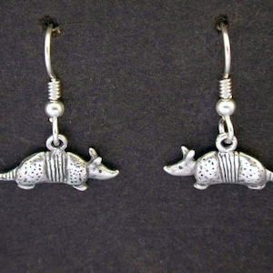 Sterling Silber Armadillo Ohrringe Sterling Silber Ohrhaken