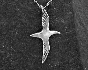 Sterling Silver Albatros Pendant on a Sterling Silver Chain