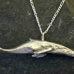 Sterling Silver Original Humpback Whale Pendant on a Sterling Silver Chain. image 2