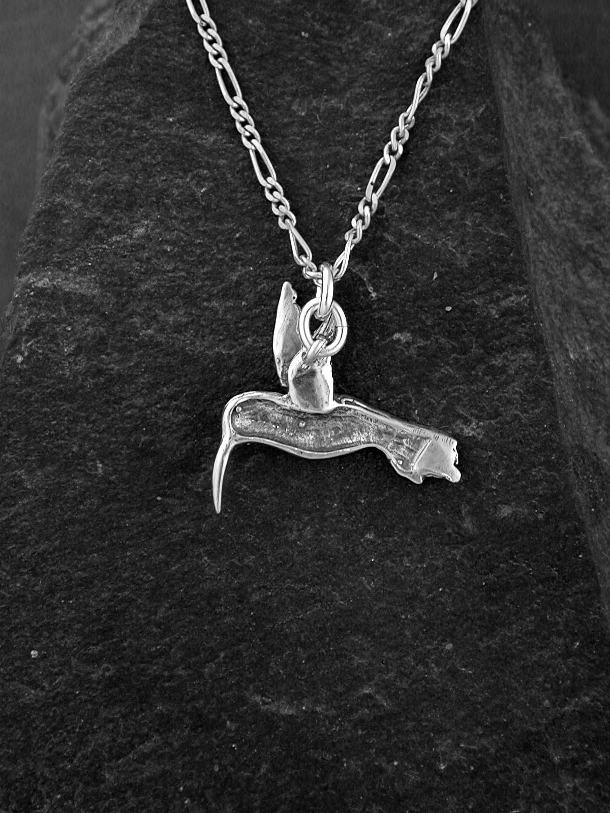 Ciondolo in argento sterling colibrì .925 x 1 ciondoli Humming Bird Birds
